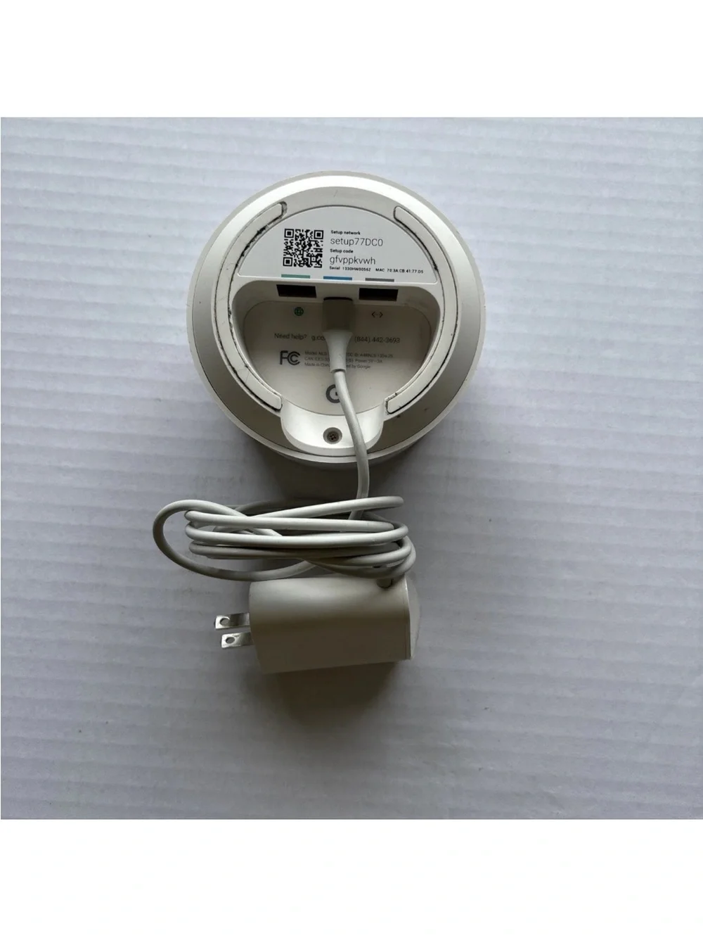 Google Nest WiFi Router and Power Adapter - White